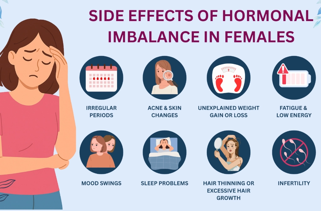 Side effects of hormonal imbalance